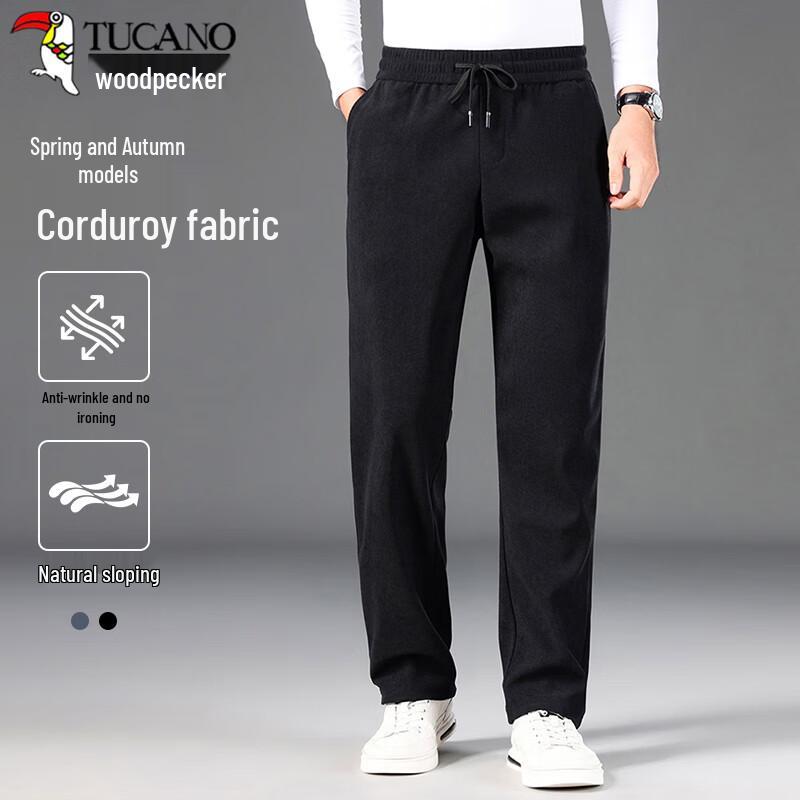 

TUCANO Men s Corduroy Straight-Leg Casual Pants XL