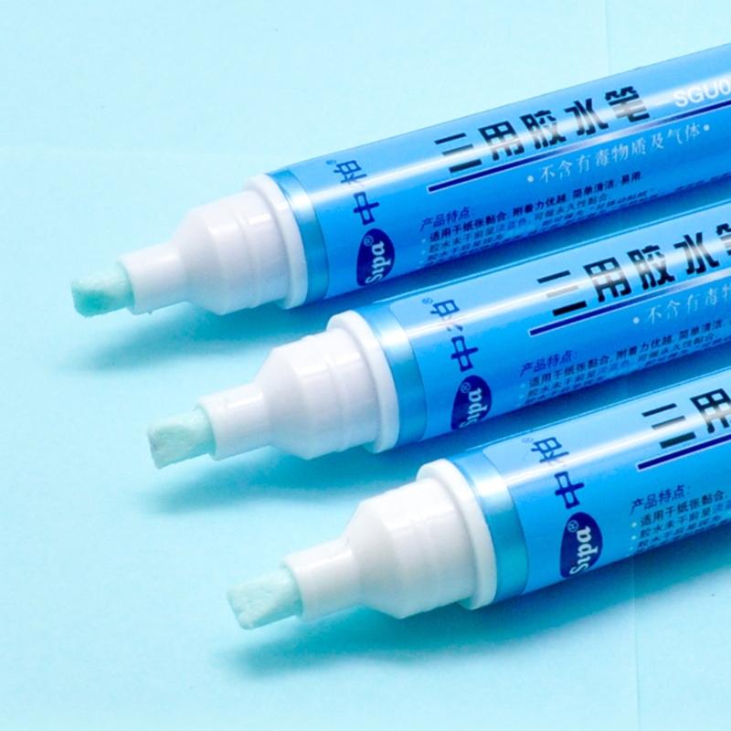 Triple Use Color Changing Solid Glue Stick Fast Dry DIY Craft Envelope Pen Style