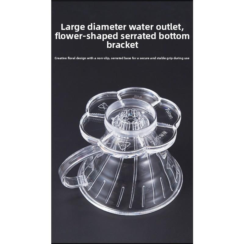 Filter Cup, V60 Filter Paper Coffee Filter, Pour-over Coffee Funnel, Resin Filter Screen, Mesh, Outdoor Portable