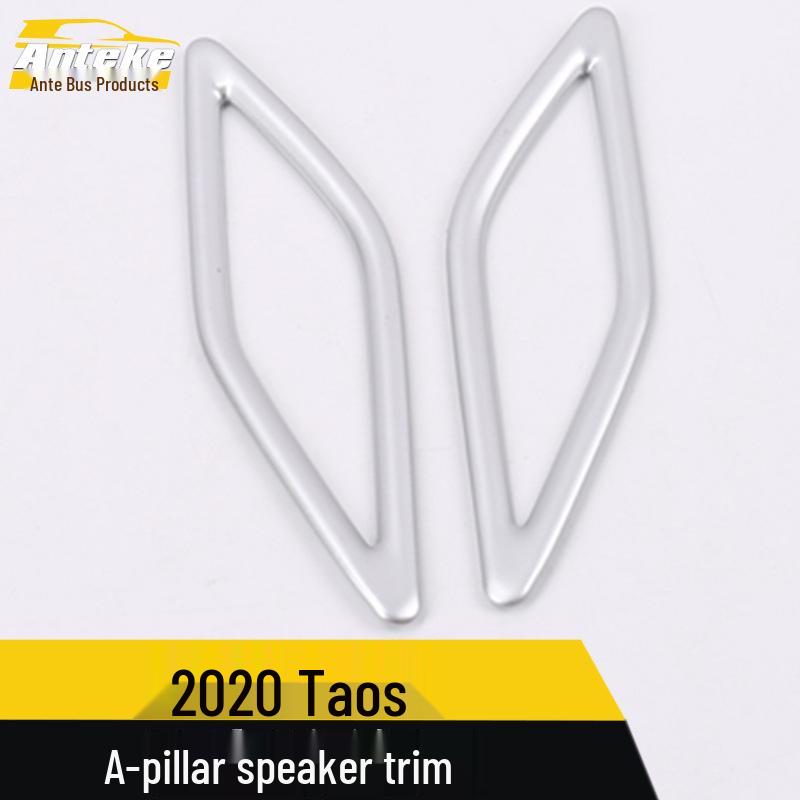 Fits 20 Volkswagen Tanying Models: A-Pillar Speaker Decorative Stainless Steel Ring Cover