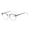 Unisex Fashion Photochromic Reading Glasses Women'S Retro Oval Frame Farsighted Glasses Anti-Blue Light Color Changing Glasses