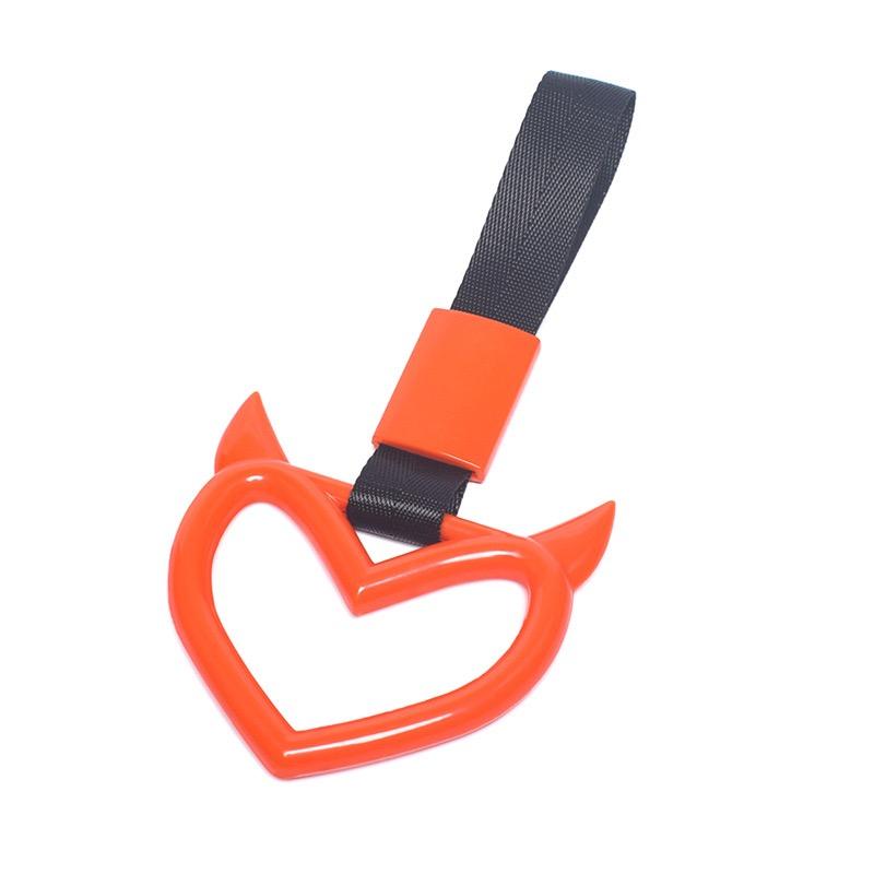 

Многоцветный буксировочный ремень для прицепа с декоративным кольцом для автомобиля, автомобильное электростатическое кольцо, декоративная лента для подлокотника автомобиля оранжевый