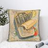 Cuadros Decorations Sardines Nordic Pillow Case  Cute Funny Pillow Cover Design Pillowcases For Living Room Bed Chair