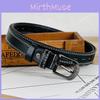 Classic Black White Or Red Womens Fashion Belt With Metal Pin Buckle For Office And Casual