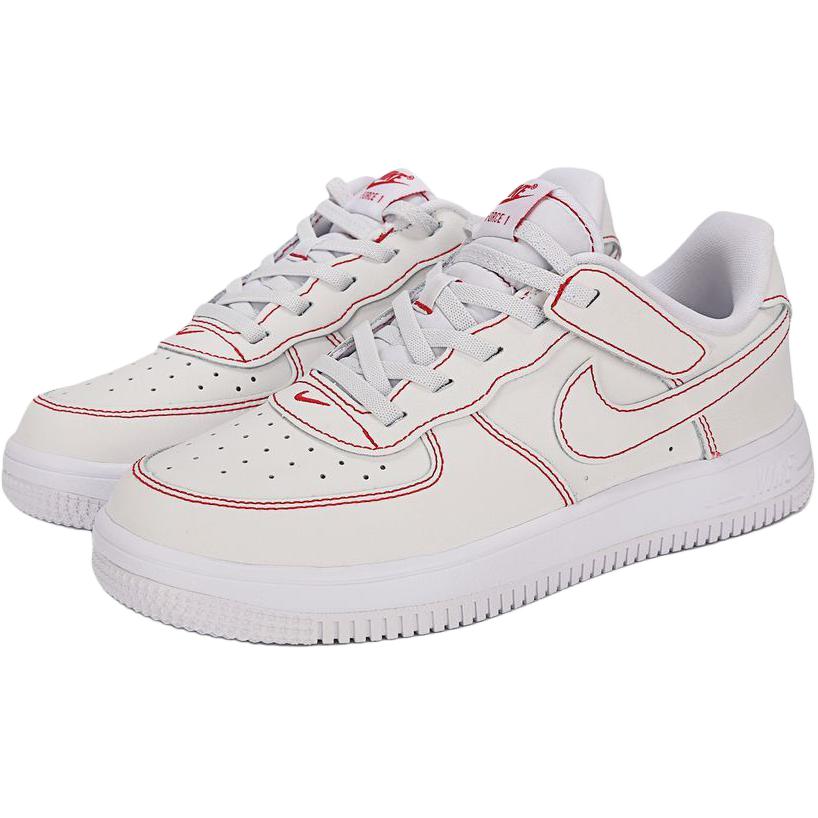 Nike Force 1 Low Easyon Lv8 1 PS Bianco Rosso Universitario Scarpe da Ginnastica per Bambini II7095-100