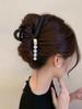 2025 Leopard Print High-End Large Shark Hair Clip for Women