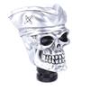 Bashineng Car Auto Gear Shift Skull Stick Shifter Knob Head AT and MT Truck Car Supplies Resin Universal (Silver)