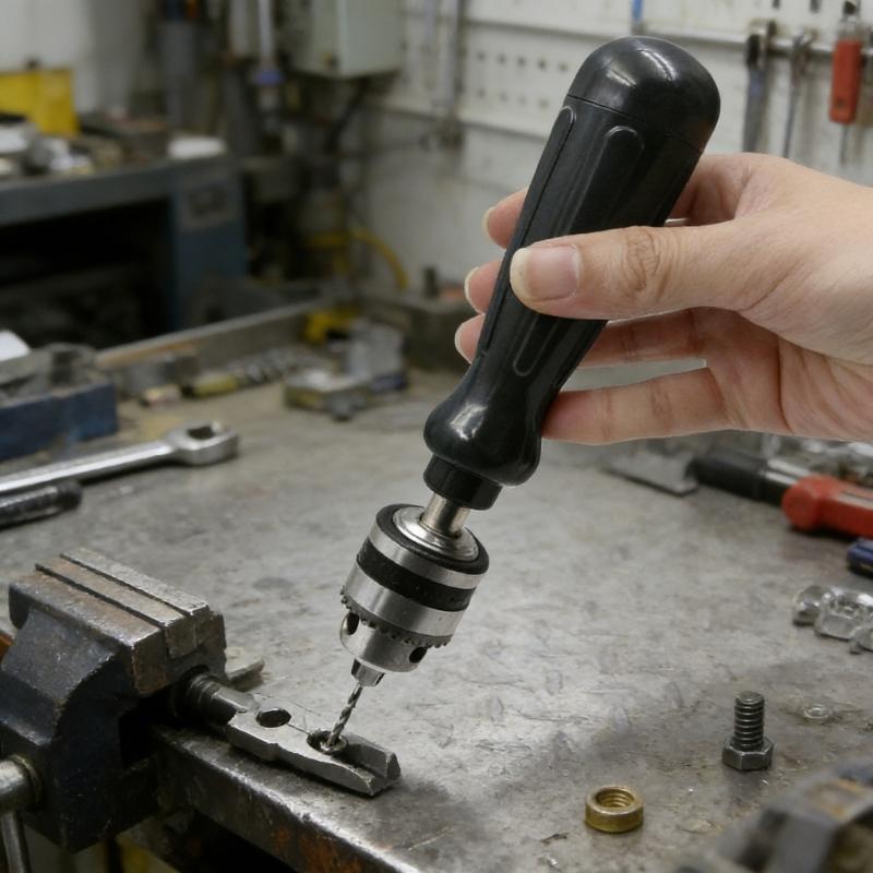 Ergonomic Manual Drill Set Contains 10Pcs High Hardness Bit (0.3-3mm) Ideal For Wood Plastic And Resin