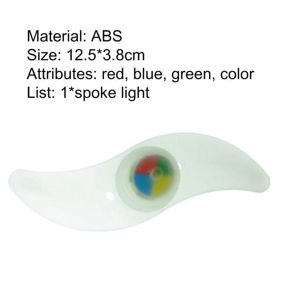 Spoke Light Hot Wheel Shape Simple Installation Three Flash Modes Unique Streamline-shaped Bike Wheel Lamp for MTB