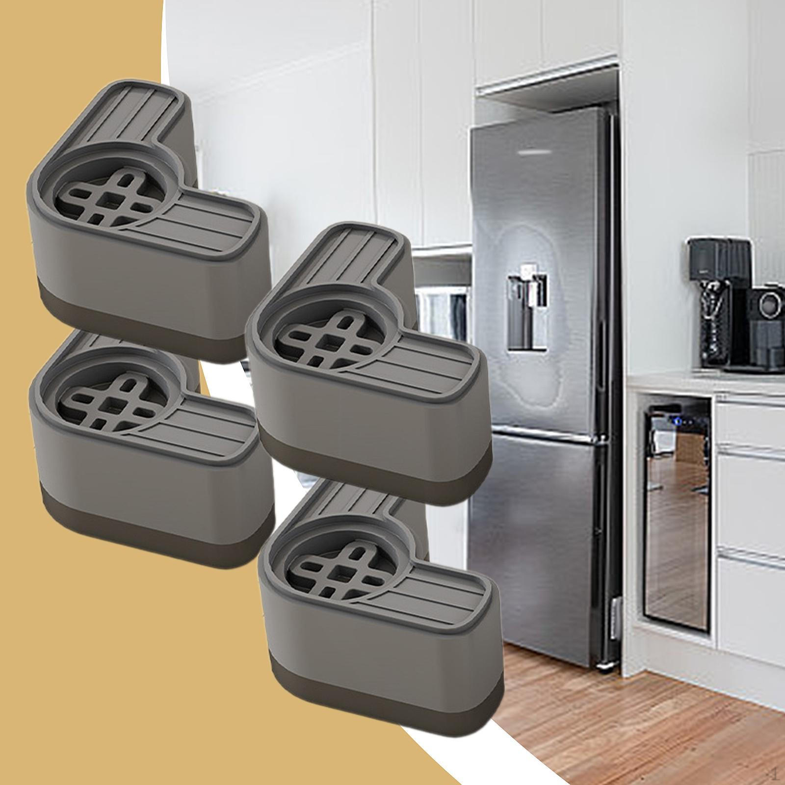 

4 шт. Антивибрационные подушки для защиты при стирке Многоцелевая опорная ножка серый