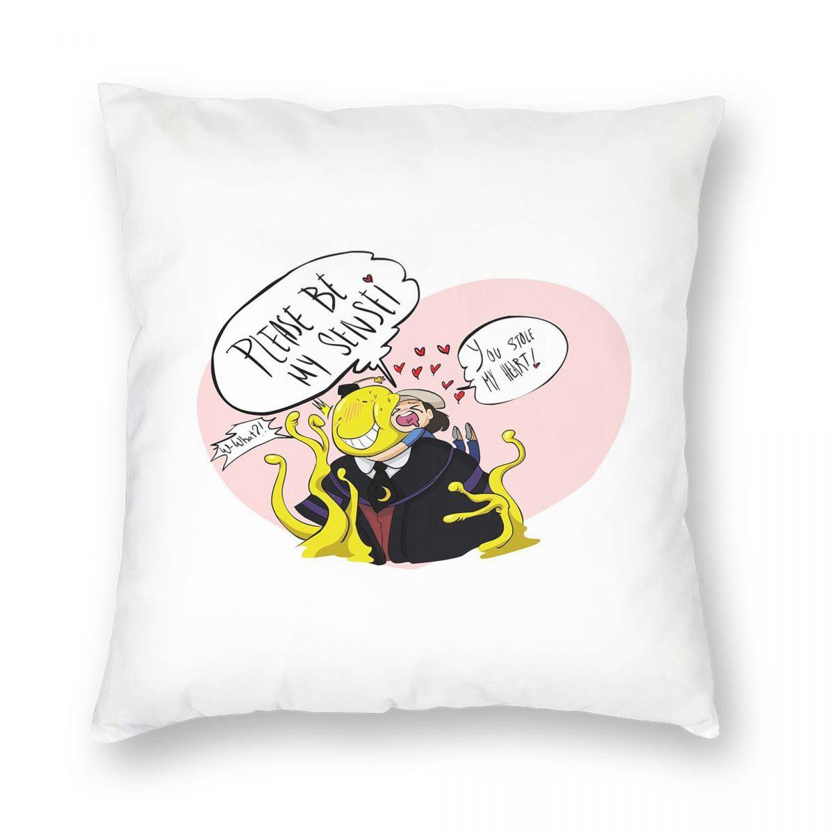 Класс Убийц Осьминог Коро Сенсей Квадратная Наволочка Чехол для Подушки Подушка Декоративная Подушка для Дома Дивана Гостиной 12x12Inch