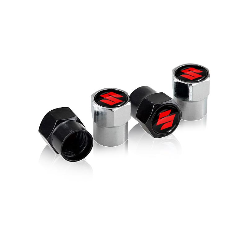 4ks Krytky ventilov kolies pneumatík auta Kryty stoniek pneumatík Vodotesné proti prachu pre Suzuki BURGMAN DRZ GSXF SV 650 B-King GSR GSR750 GSR600