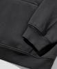 [Fleece-Lined] Essential Overfit Peach Sweat Hoodie [Charcoal]