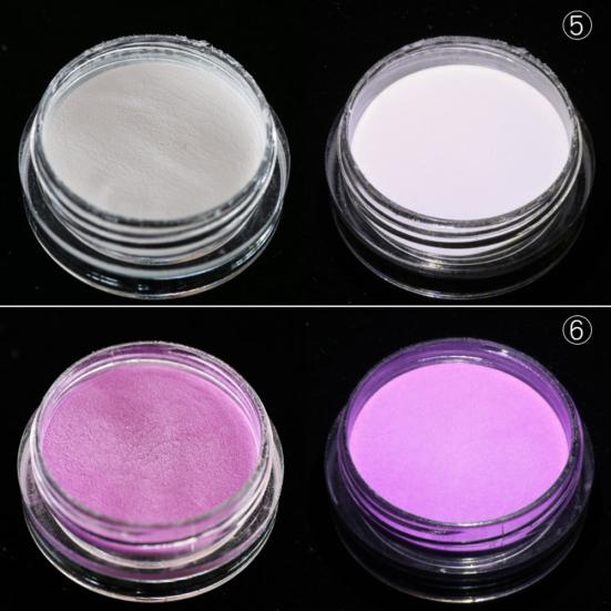 2g Mirror Effect Luminous Nail Powder Fluorescent Glitters Manicure Pigment
