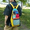 Schoolbag Summer New Versatile Popular High-value Backpack Outdoor Contrasting Color Lightweight Large-capacity Casual Backpack