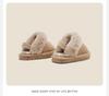 Fleece-Lined Cotton Slippers: Boys'/Girls' Toddler Walking Shoes, Warm Baby Pre-Walking Winter Footwear.