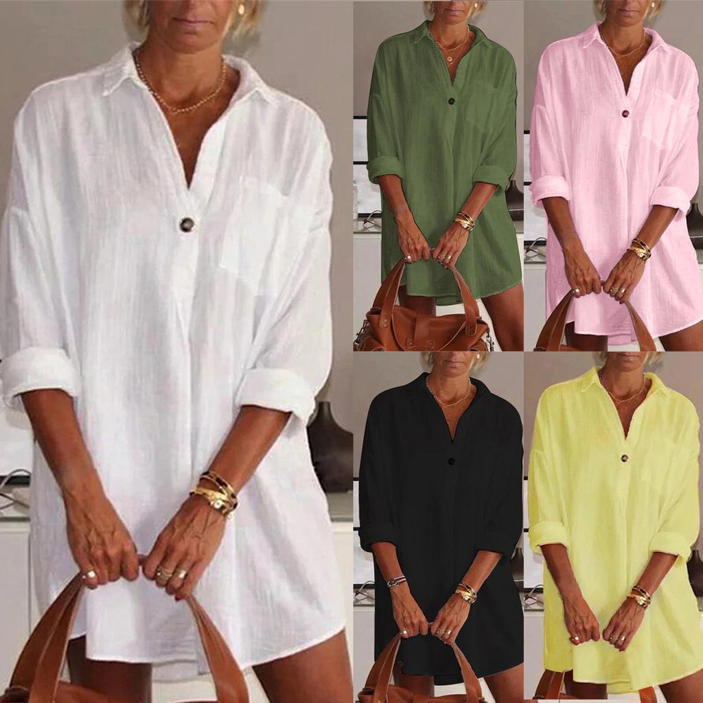 Kwoki Women's Striped Summer Mini Dress 2025 - V-Neck, 3/4 Sleeve, A-Line Casual Sundress