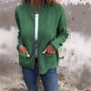 Women S Long Sleeve Solid Color Loose Fit Open Front Cardigan Coat