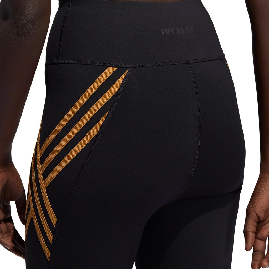 adidas X Collaborazione Ivy Park Leggings a Vita Alta con Semplici Strisce Donna Leggings Nero GU3921