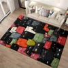 Colorful Cartoon Cats Pattern Carpet - Cute Animal Design Home Decor for1Rooms Suitable for use as an anti-slip1 for1room and bedroom sofas