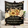 Mother's Love And Sunshine Blanket Suitable for Sofas,travel, Living Rooms Also a Good Gift for Friends and Family Suitable for All Seasons.