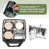 4Cup Coffee Carrier Drink Holder Cup Carrier Takeout Carrier Insulated Beverage Bag With Handle Anti-tipping 4-cup Insulated bag