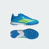 F50 LEAGUE Turf Football Kids JR9017 Kids' Performance Sports Shoes Lucid Ray Blue / Team Solar Yellow 2 / Lucid Aquamarine