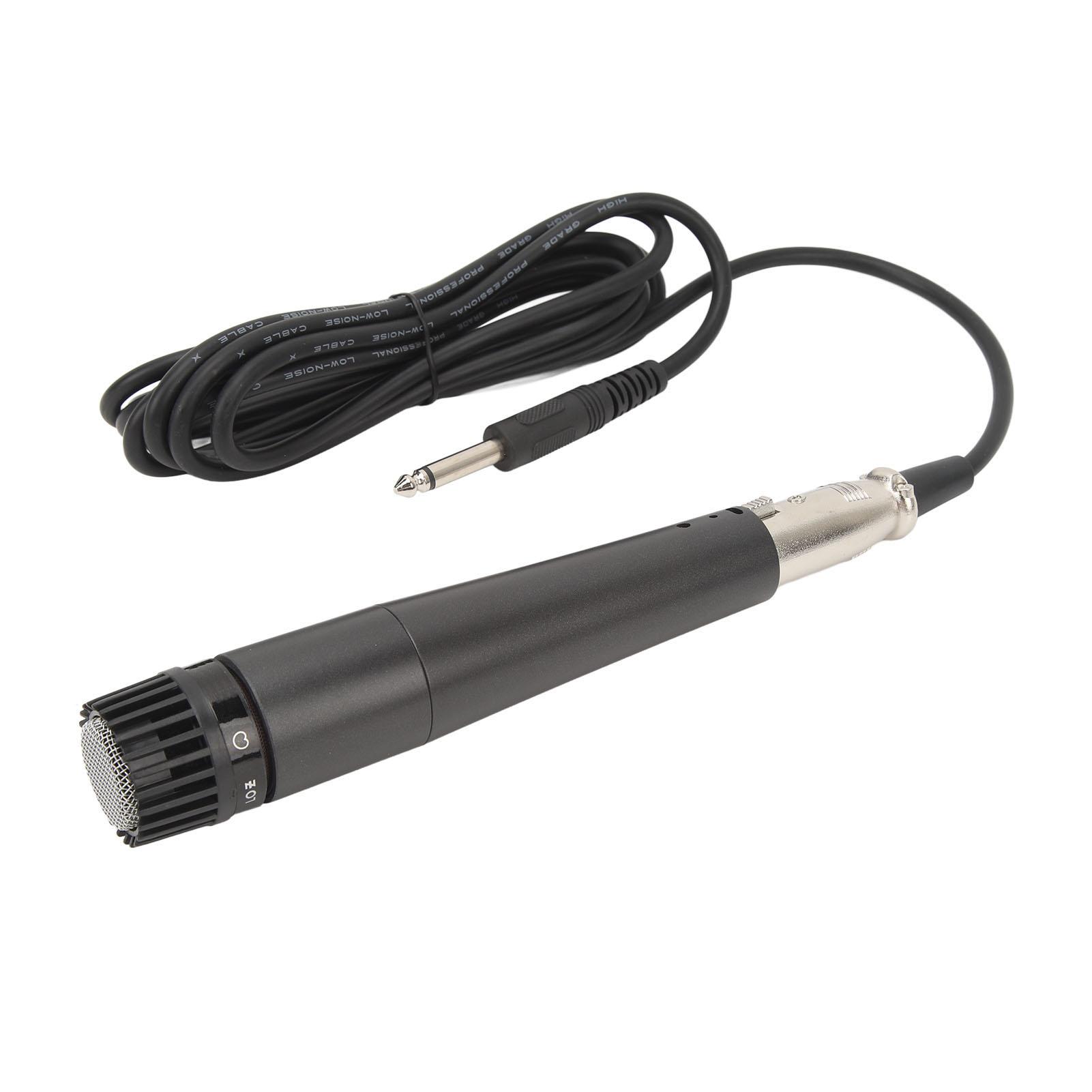 

Wired Microphone for Karaoke Cardioid Dynamic Vocal Microphone Handheld Moving Coil Microphone for Singing Parties