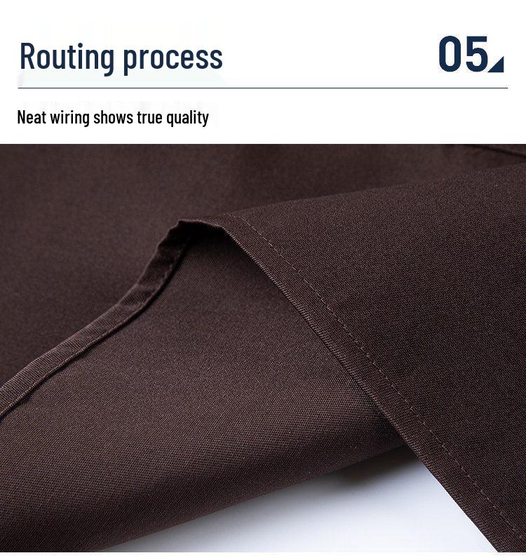 Waterproof Long Sleeve Catering Apron with Logo Print