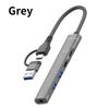 USB+Type-C To 3.5mm Audio Adapter OTG USB Hub to Laptop Universal Computer Docking Station Splitter, for PC Multiport Adapter