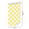 Cream Checkerboard Wallpaper for Living Room and Bedroom 50x1000