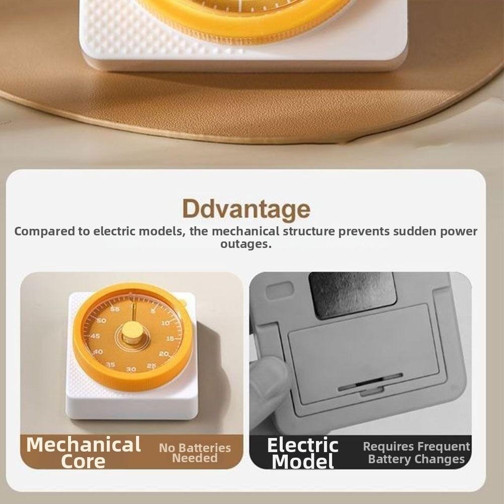 Magnetic Mechanical Visual Timer Countdown Reminder Countdown Alarm Clock Cooking Timing
