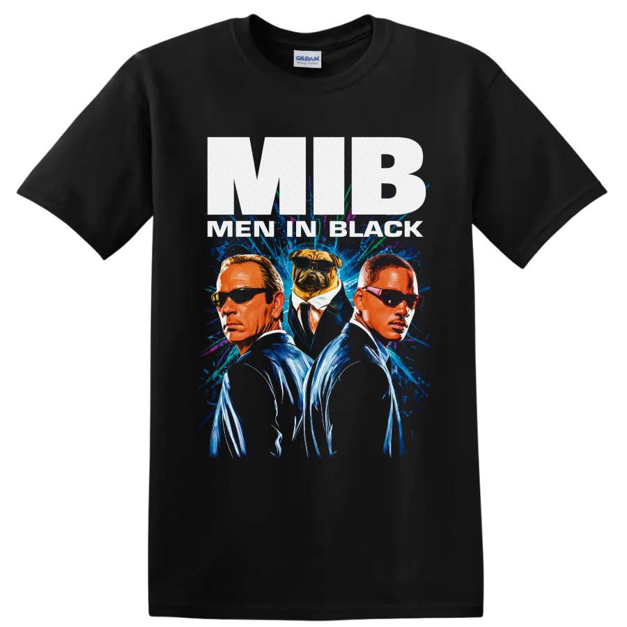 Men In Black Agents Kay Jay T Shirt Alien Movie Fan Graphic Retro Art Print Tee