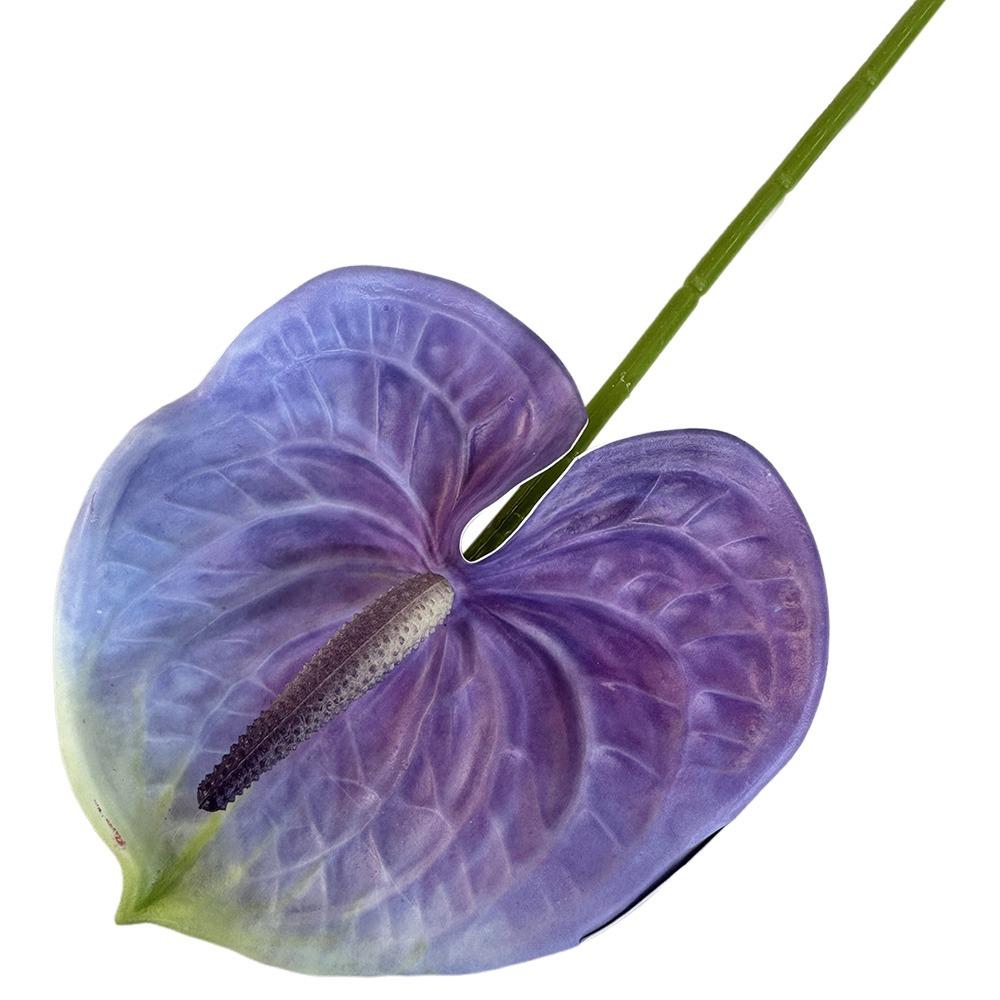 Soft Rubber Artificial Small Anthurium 60cm Simulation Plant Creative Fake Flower  DIY Accessories