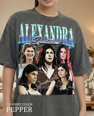 Alexandra Daddario 90s Vintage Retro Bootleg Shirt, Hollywood Actress Graphic Tee, Cinema Star Fan Gift