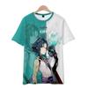 Yuanshen Project Short T Men's Genshin Impact Peripheral Short Sleeve T-shirt Men's Women's T-shirt