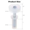 4 Pieces Versatile Elastic Bands Bi-Fold Door Top Guide Wheel Bifold Door Hardware Plastic Door Hardware Repair Part