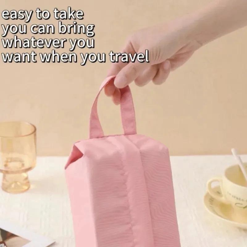 Socks and Underwear Storage Bag New High Capacity Portable Travel Sorting Small Bag Folding Hand Wash Cloth Makeup Bag