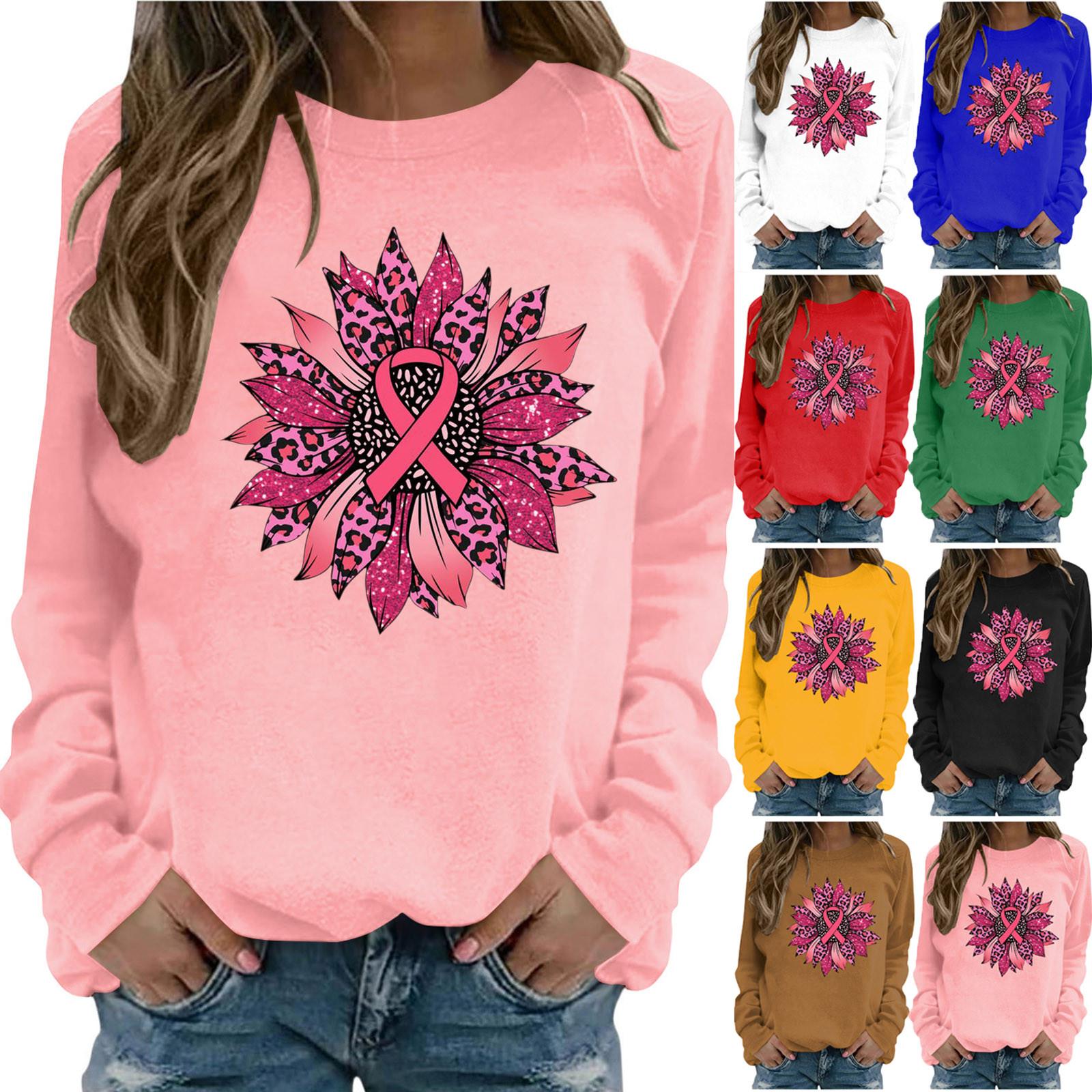 

Модная женская футболка с круглым вырезом и длинным рукавом с принтом, блузка, топы