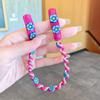 New Girls Cute Flowers Braided Hair Headband Curly Hair Rope For Kids Candy Colors Hairpins Hair Bands Fashion Hair Accessories