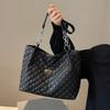 New Popular PU Leather Large Capacity Women's Bag Winter High Quality Quilted Design Shoulder Bag