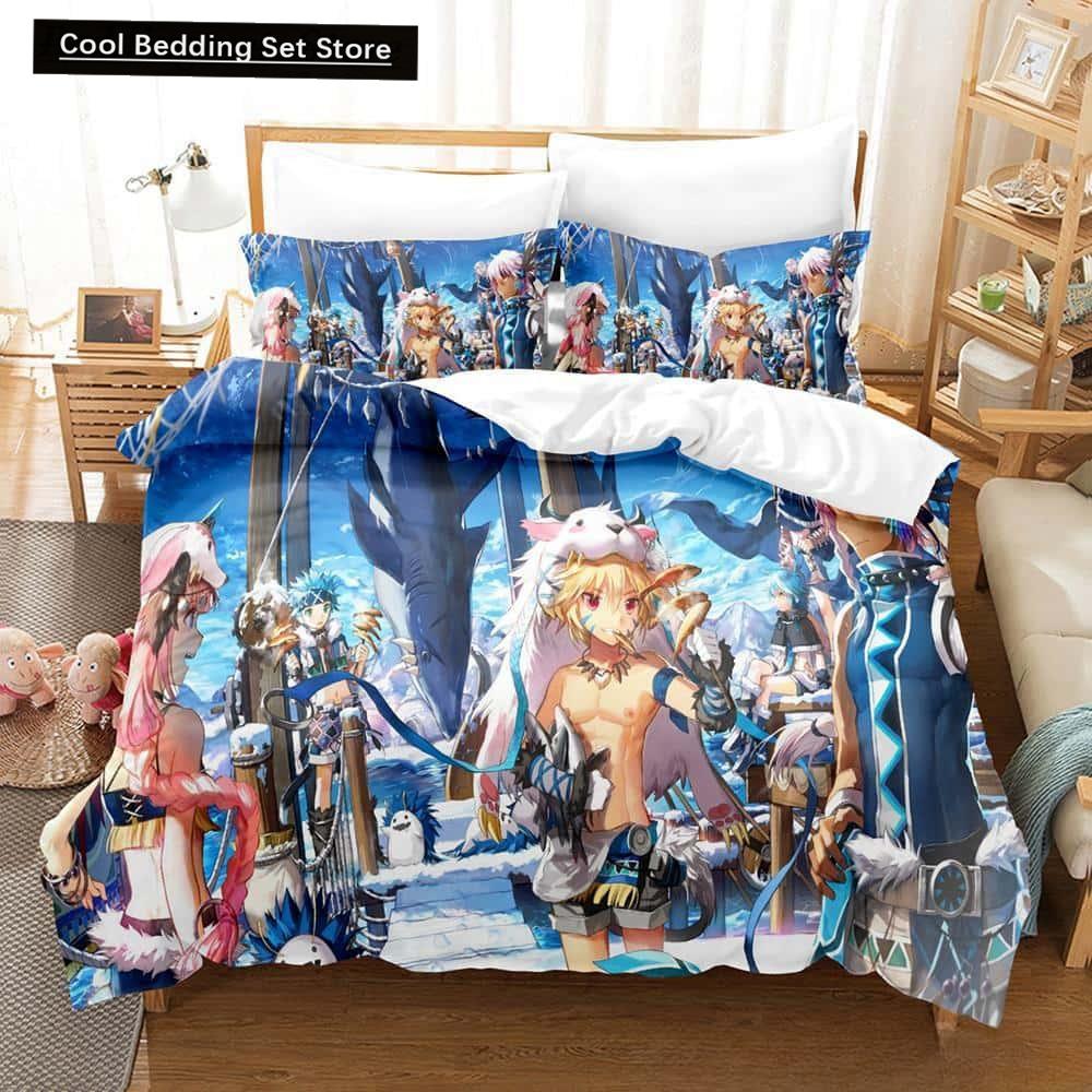 3D Print Anime Elsword Bedding Set Single Twin Full Queen King Size Bed Set Adult Kid Bedroom Duvet Cover Sets For Home Textiles
