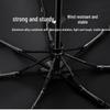 PARACHASE Ultralight 7-Rib Automatic Umbrella with 30D Black Coating for UV Sun Protection