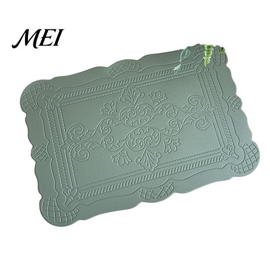 Durable Placemat Placemat, Waterproof Heat Resistant Dinner Table Mats, Non-Slip Embossed Decorative Kitchen for Dining Proof Mat