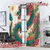 2D FLAT PRINTING 2pcs Curtains (Without Rod) Vibrant Dragon Design Modern Pattern Curtains Polyester Curtains Outdoor