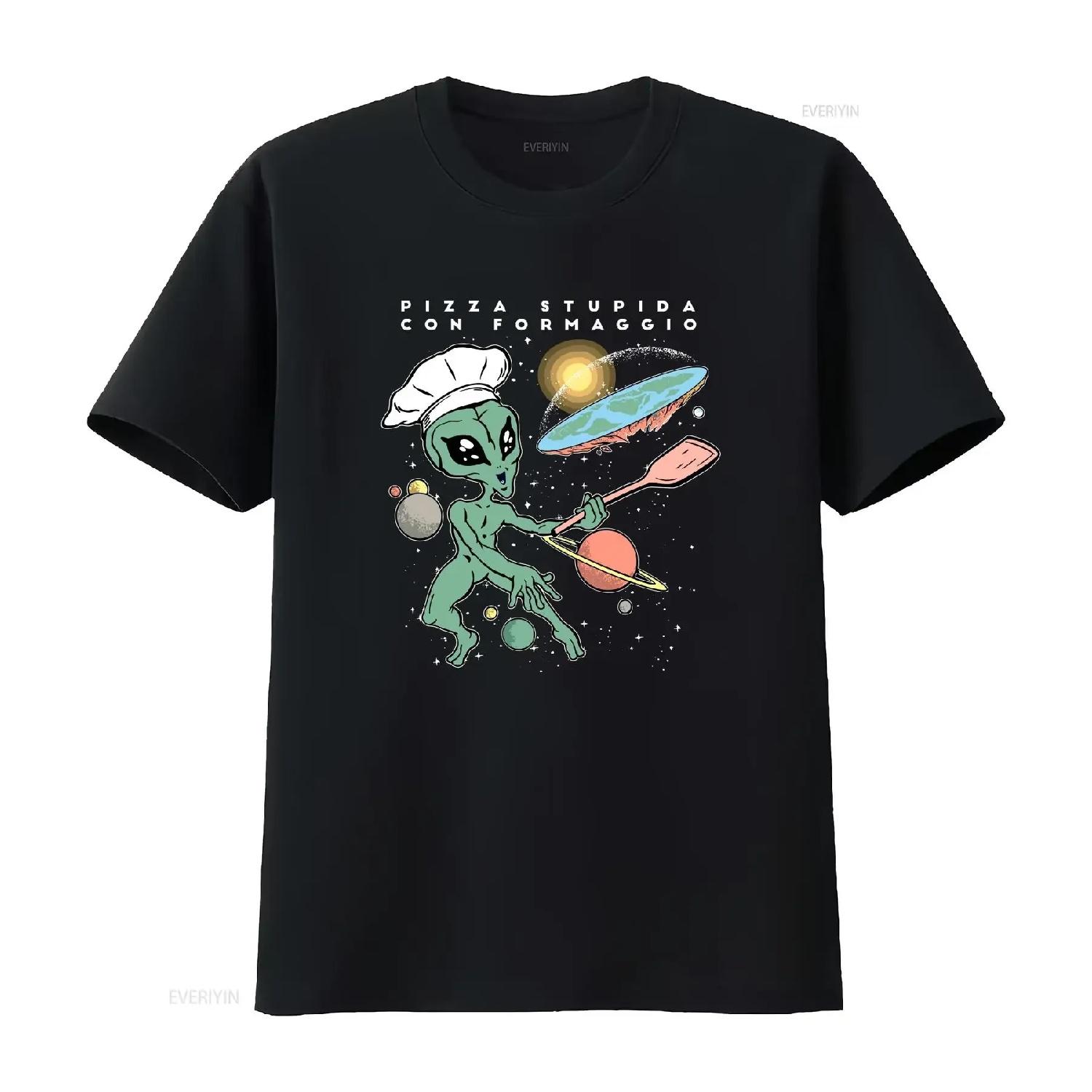 

Alien flat Earth t shirt unisex lovers gift for girls and boys vintage Washed homme Casual Top For Everyday Wear XXXXXL