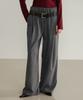 SSIN AND LEE (W) Low Loop Banding Slacks Gray