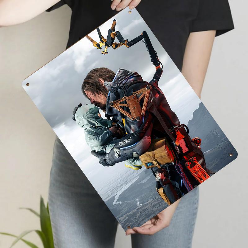 

Death Stranding Game Theme Custom Metal Tin Sign Creative Home Decor Living Room Bedroom Wall Art 20x30cm（7.8x11.8inch）