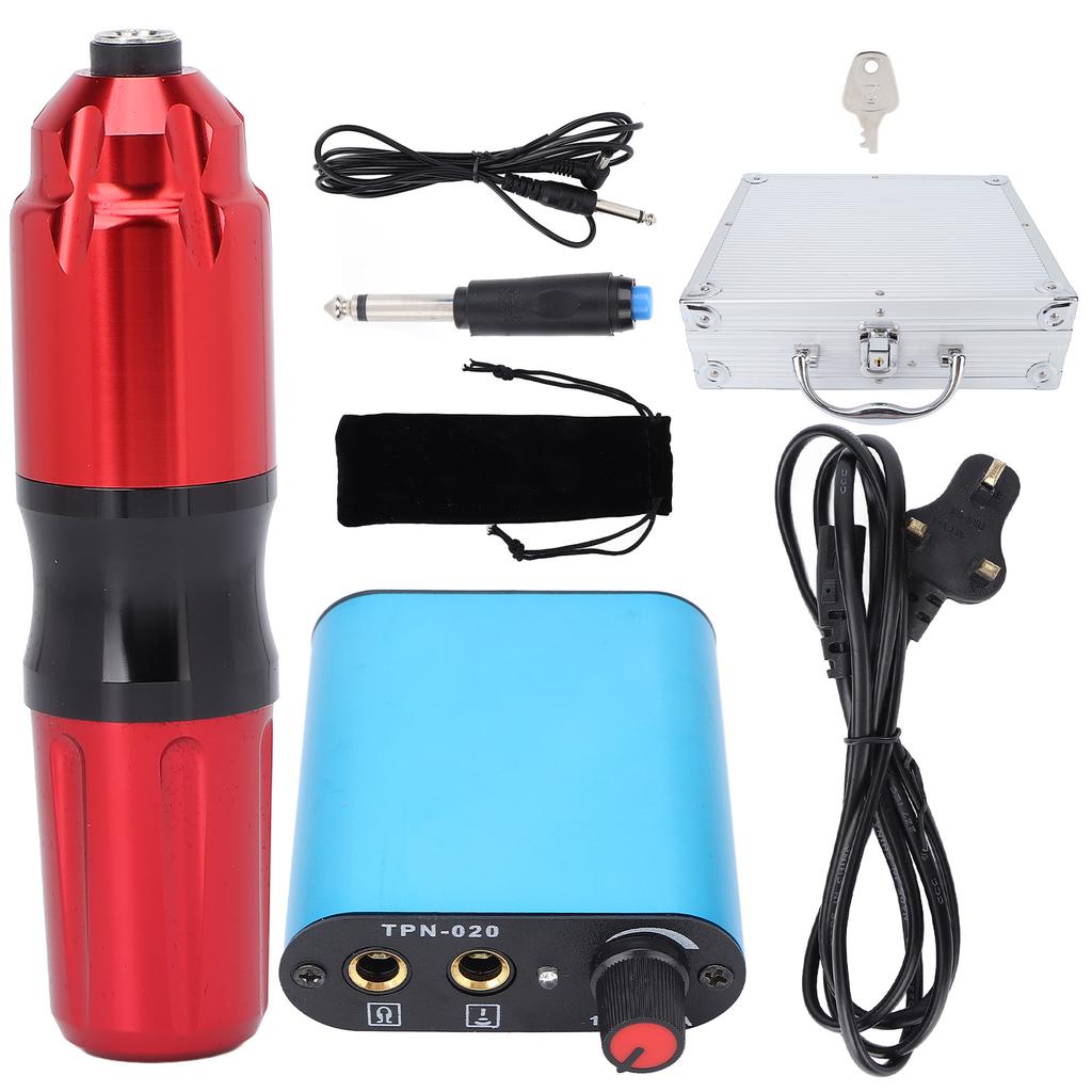 Tattoo Machine Pen Set Aluminium Alloy DC Interface Clip Cord Tattoo Power Supply Rotary Tattoo
