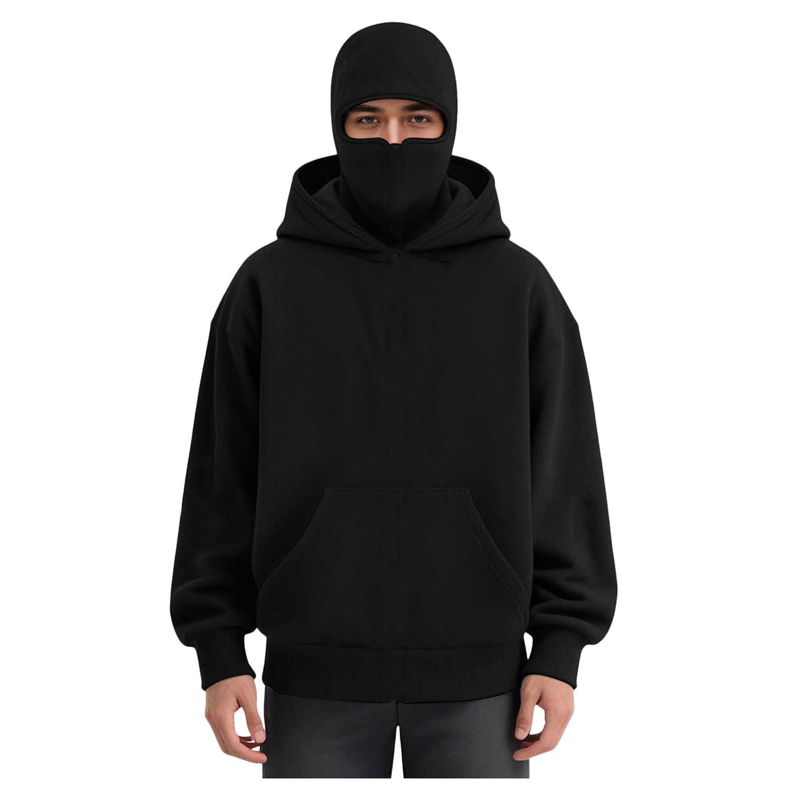 

Спортивный костюм с капюшоном, унисекс, одежда для бега, пуловер с длинными рукавами, толстовка с капюшоном L чёрный